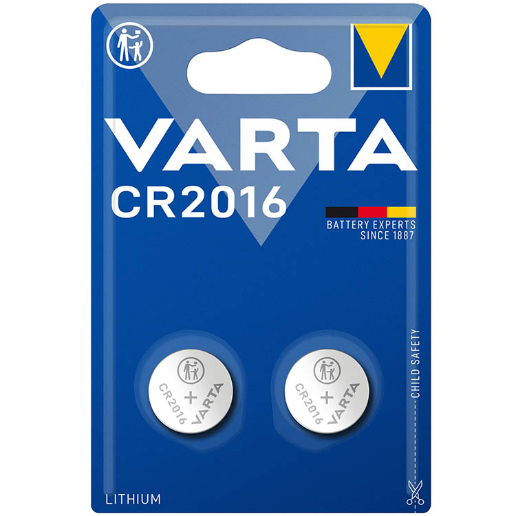 Batteri CR2016 2-pakning