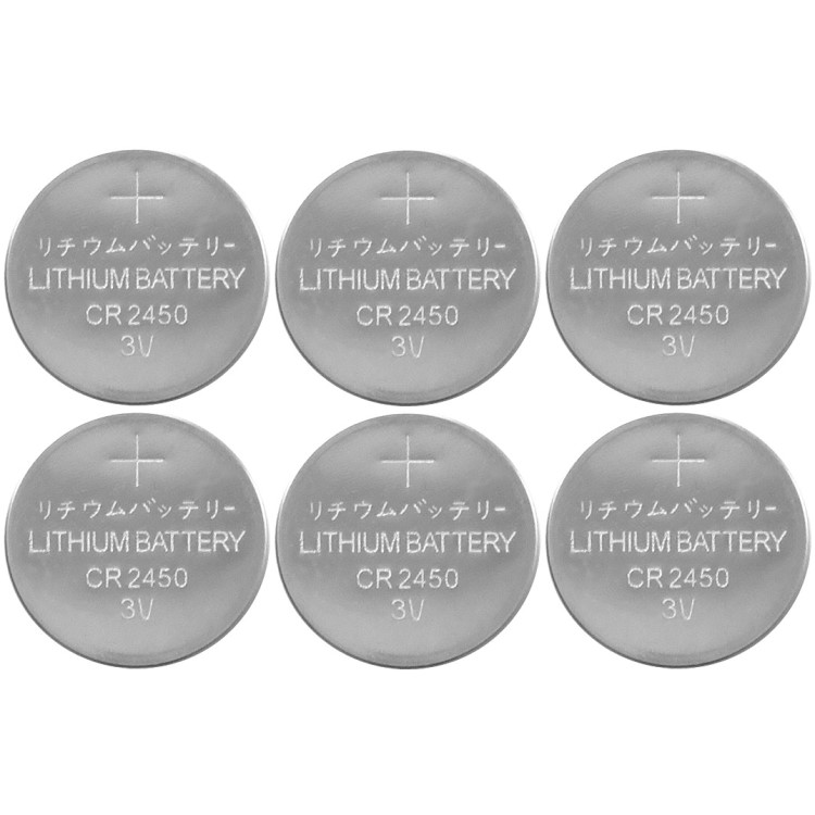 Batteri CR2450, 6 stk.