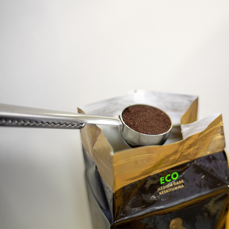 Kaffemål med klemme