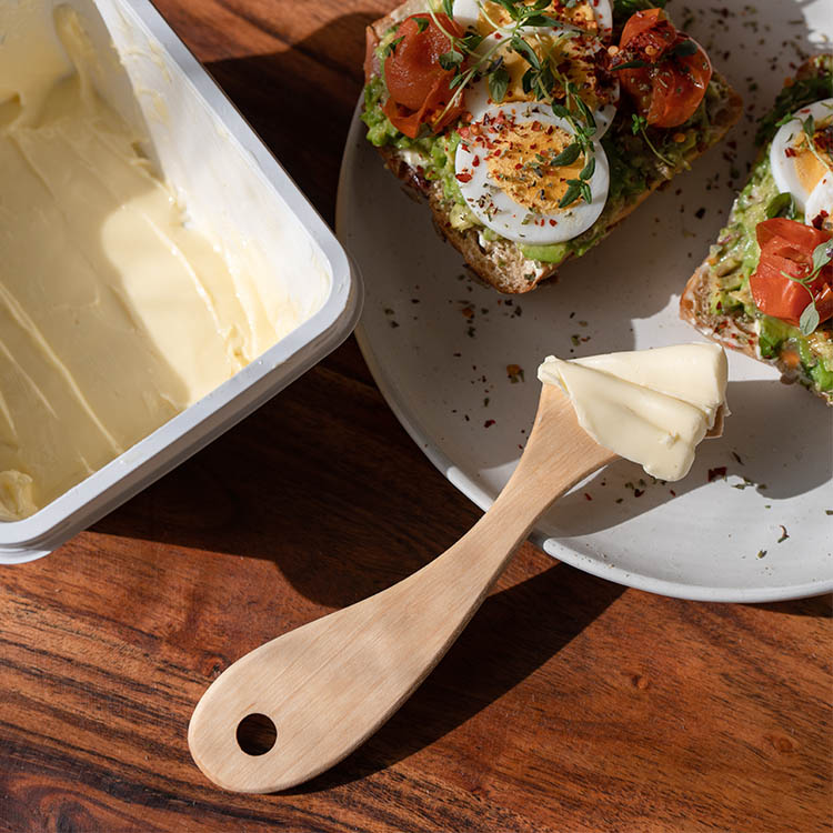 Smart smørkniv med rette kanter