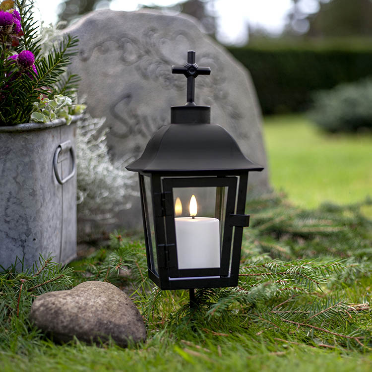 Liten lysblokk med skumringssensor, Hvit