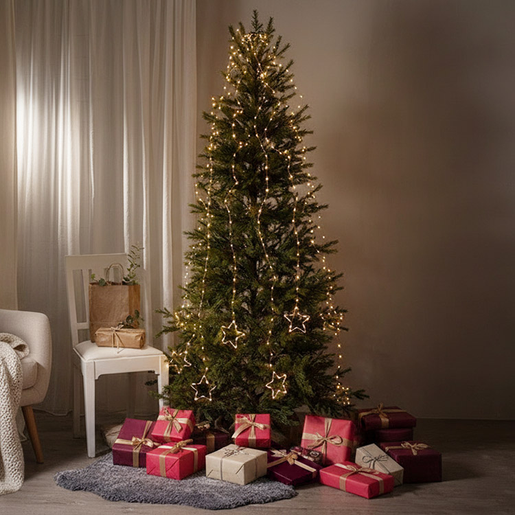 Juletresløyfe med stjerner