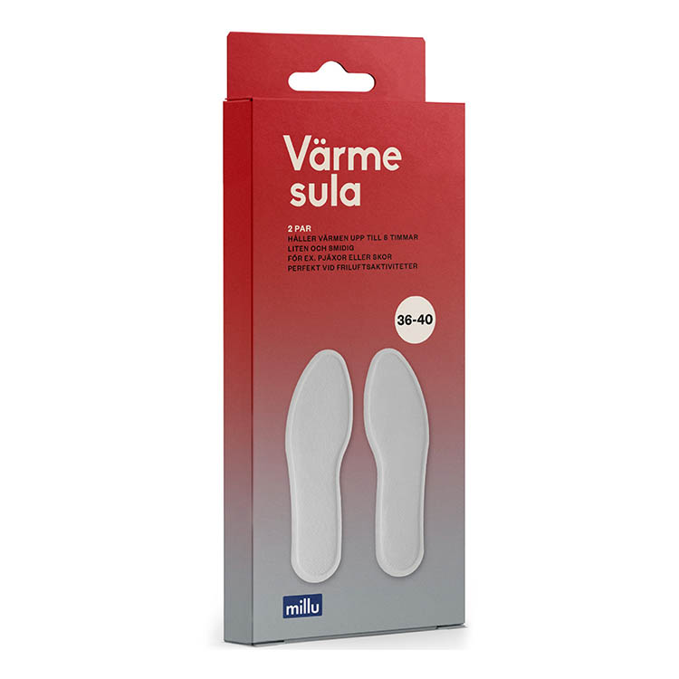 Varme innleggssåler 2-pakning