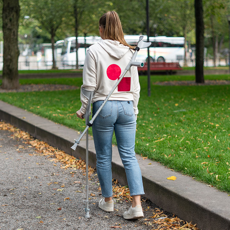 Skulderstropp til krykke